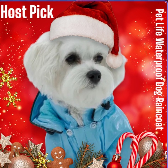 Pet Life DOG 🐩 Baby Blue PVC Waterproof Adjustable Pet Raincoat Size Medium NWT - Picture 15 of 15